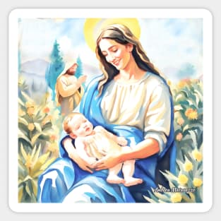 Nativity - The Holy Family Sticker